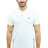 Playera Tipo Polo Color Blanco Con Bordado Slim Fit Para Hombre